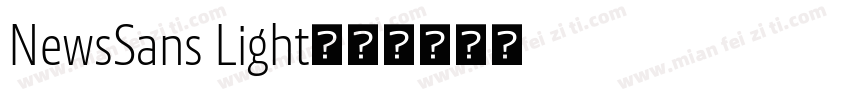 NewsSans Light字体转换